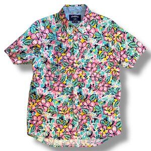 Chubbies button down floral shirt, size medium